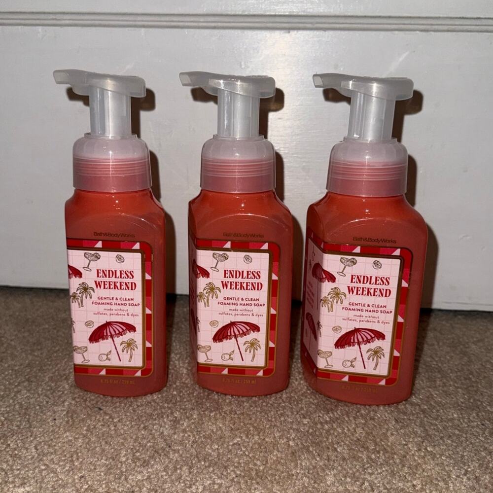 New Bath & Body Works Endless Weekend Hand Soap Set of 3